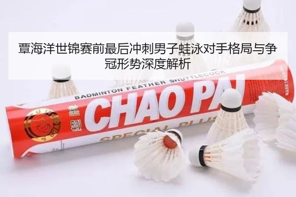 覃海洋世锦赛前最后冲刺男子蛙泳对手格局与争冠形势深度解析 - aoasports